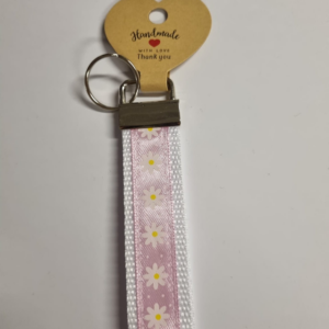 Handgemachter Schlüsselanhänger - Gänseblümchen, lang