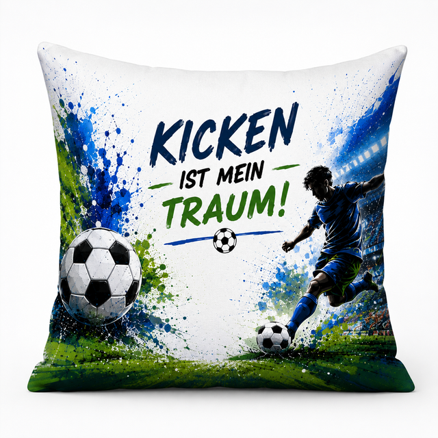 Kissenbezug 40 × 40 cm – Fußball Kicker