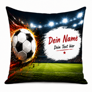 Kissenbezug 40 × 40 cm – Fußball Stadion