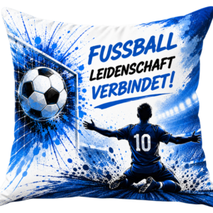 Kissenbezug 40 × 40 cm – Fußball Fußball verbindet