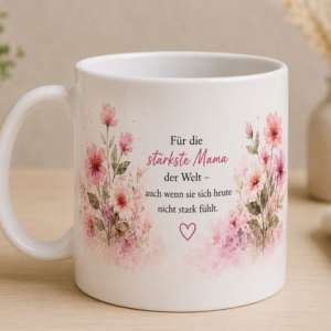 Keramiktasse 330 ml – Für die stärkste Mama der Welt