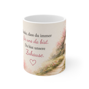 Keramiktasse 330 ml – Du bist unser Zuhause