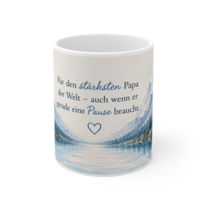Keramiktasse 330 ml – Für den stärksten Papa der Welt