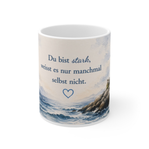 Keramiktasse 330 ml – Du bist stark