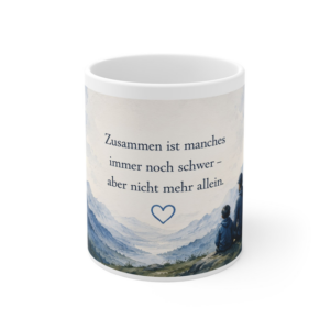 Keramiktasse 330 ml – Zusammen ist man nicht mehr allein