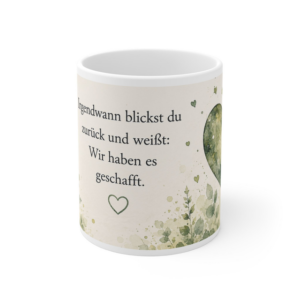 Keramiktasse 330 ml – Wir haben es geschafft