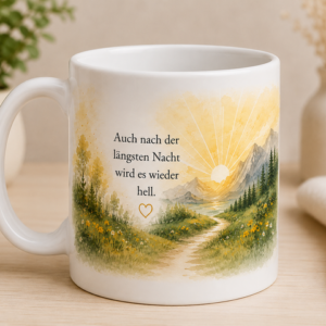 Keramiktasse 330 ml – Es wird wieder hell