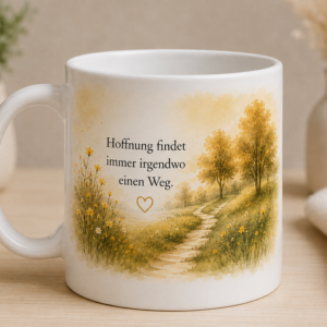 Keramiktasse 330 ml – Hoffnung findet einen Weg