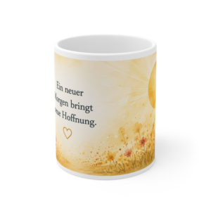Keramiktasse 330 ml – Ein neuer Morgen