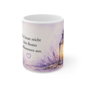 Keramiktasse 330 ml – Dein Bestes reicht