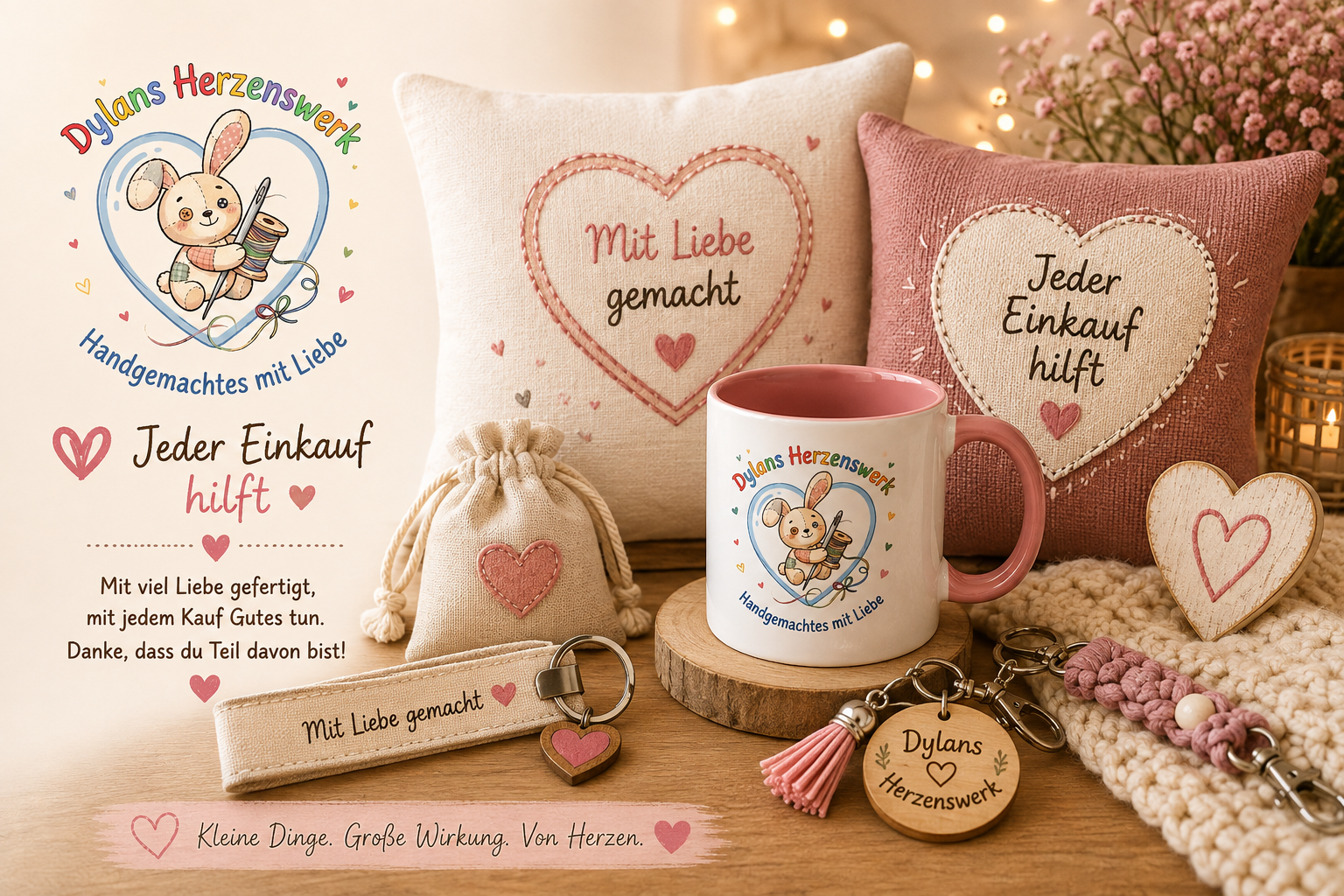 Handgemachte Produkte von Dylans Herzenswerk